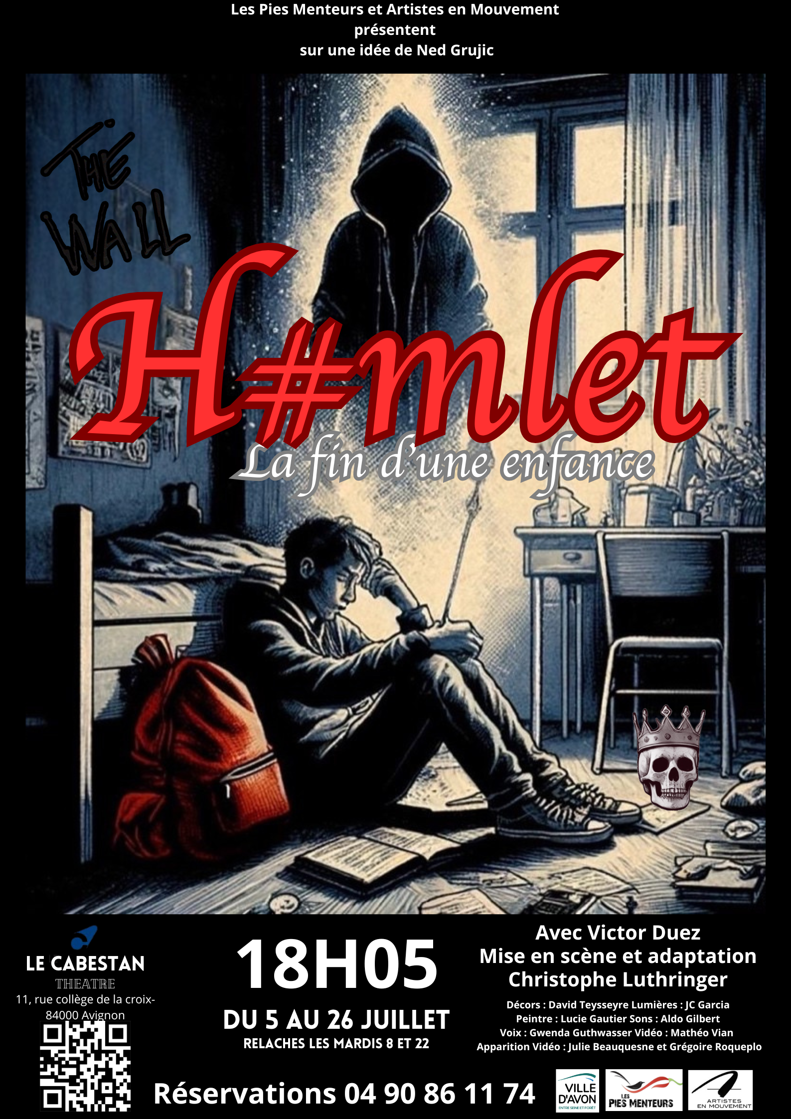 Hamlet Luthringer Les Pies Menteurs Affiche